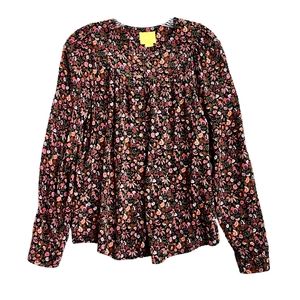 Anthropologie Maeve Floral Button Down Top